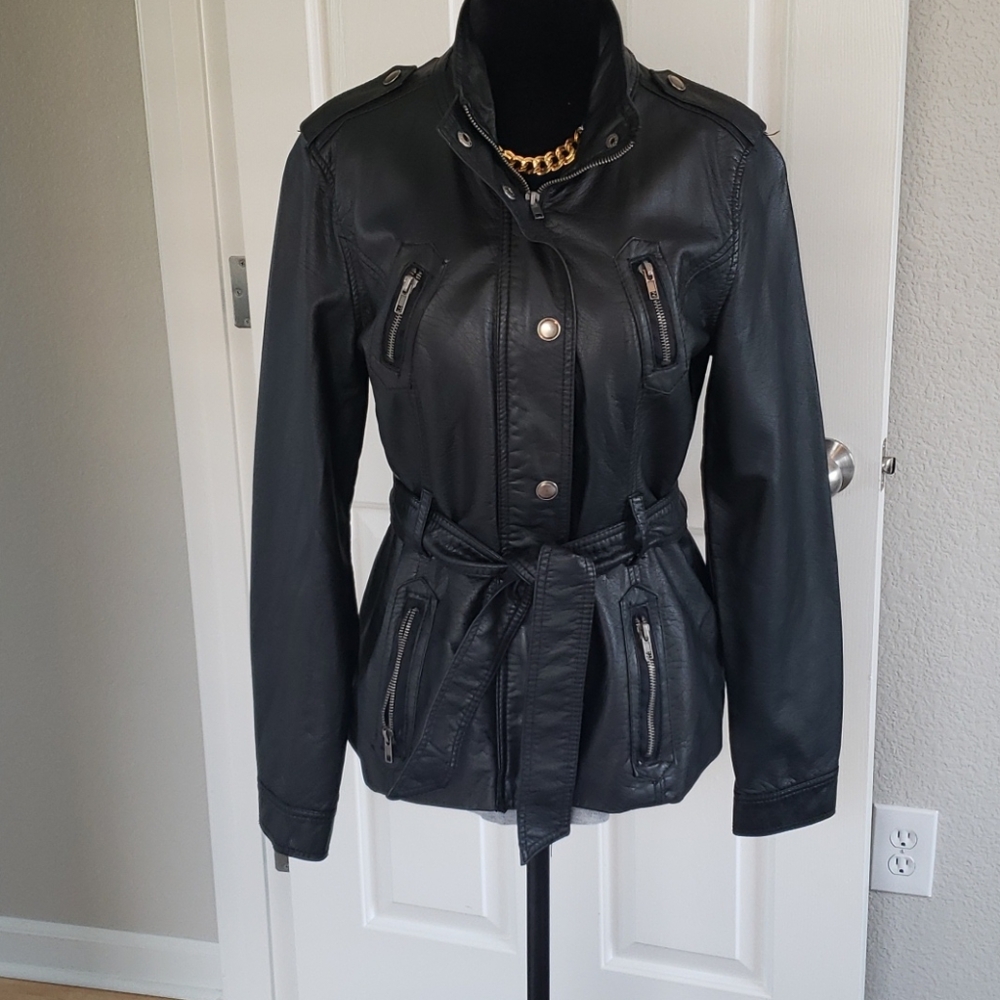 Faux Leather Jacket